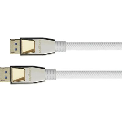 Python Python Dp20-Py005w DisplayPort Kabel 0,5m Wit - DisplayPort Kabel Python Python Dp20-Py005w DisplayPort Kabel 0,5m Wit - DisplayPort Kabel