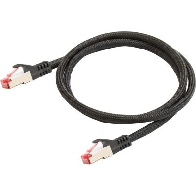 Câble réseau Python 8063PY-010S - 1m, Cat6, S/FTP, Noir - Publicité Câble réseau Python 8063PY-010S - 1m, Cat6, S/FTP, Noir - Publicité
