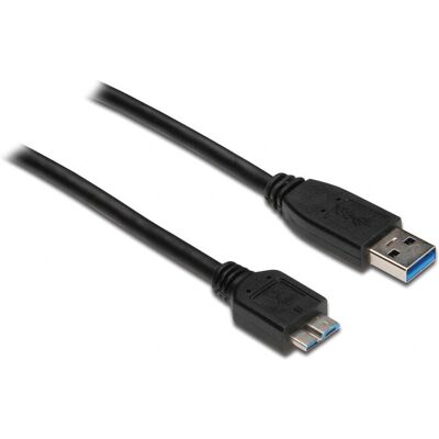 Alcasa USB 3.0 A/USB Micro B 0,2m Černý - USB Kabel Alcasa USB 3.0 A/USB Micro B 0,2m Černý - USB Kabel
