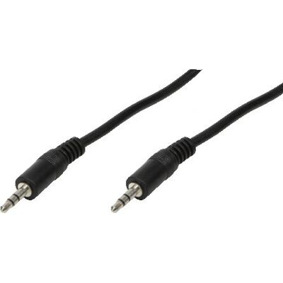 LogiLink 3,5mm audio kaapeli - 1m - Musta LogiLink 3,5mm audio kaapeli - 1m - Musta