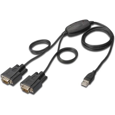 Digitus DA-70158 Kabel szeregowy - Czarny - 1,5 m Digitus DA-70158 Kabel szeregowy - Czarny - 1,5 m