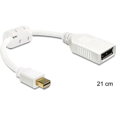 DeLOCK 65427 DisplayPort Kabel - Weiß - 0,21 m - Max 2560x1600 DeLOCK 65427 DisplayPort Kabel - Weiß - 0,21 m - Max 2560x1600