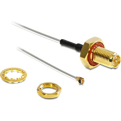 Cavo segnale DeLOCK 88458 - I-PEX/RP-SMA - 0,1m - Vari Colori Cavo segnale DeLOCK 88458 - I-PEX/RP-SMA - 0,1m - Vari Colori