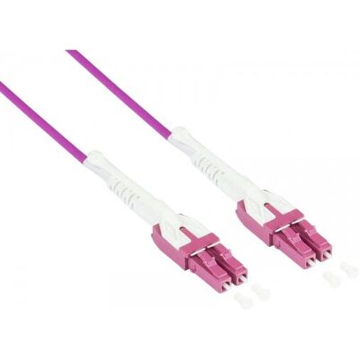 Alcasa 20m Violett OM4 Glasfaserkabel 2x LC - Glasfaserkabel Alcasa 20m Violett OM4 Glasfaserkabel 2x LC - Glasfaserkabel
