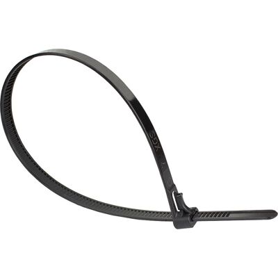 Good Connections Wiederverwendbare Nylon Kabelbinder - 300mm - Schwarz Good Connections Wiederverwendbare Nylon Kabelbinder - 300mm - Schwarz