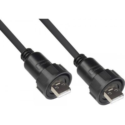 USB-kabel 1m Zwart Good Connections - Industriële USB 2.0-connector USB-kabel 1m Zwart Good Connections - Industriële USB 2.0-connector