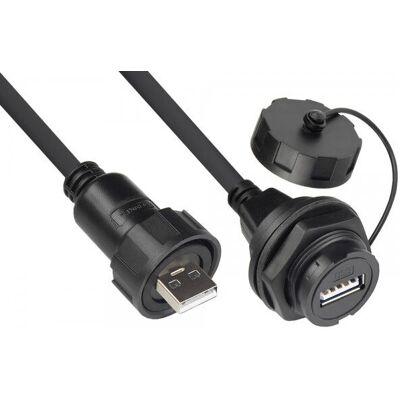 Alcasa IC04-U203 USB-Kabel - 1 m, Schwarz - USB Typ A Alcasa IC04-U203 USB-Kabel - 1 m, Schwarz - USB Typ A