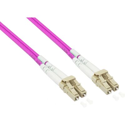 Alcasa LW-P820LC4 Fiber Optic Cable - 20m Duplex OM4 LC/LC - Steel Armor Alcasa LW-P820LC4 Fiber Optic Cable - 20m Duplex OM4 LC/LC - Steel Armor