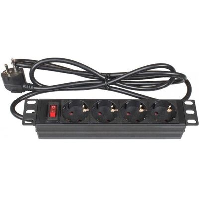 Alcasa - GC-N0103 - 4-outlet - 1U - Distribuzione energia Alcasa - GC-N0103 - 4-outlet - 1U - Distribuzione energia