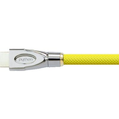 Câble HDMI Python 1m Jaune - Haute Vitesse avec Ethernet - Publicité Câble HDMI Python 1m Jaune - Haute Vitesse avec Ethernet - Publicité