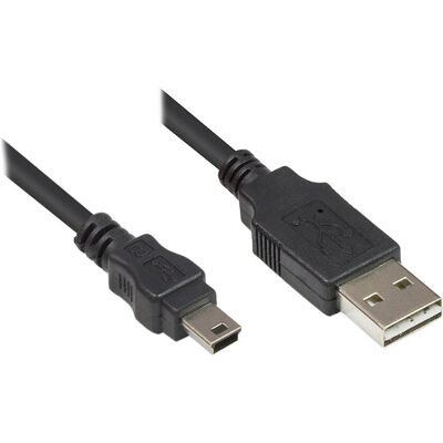 Alcasa 3310-EU005 USB Cable - 0.5m - Black - USB 2.0 Alcasa 3310-EU005 USB Cable - 0.5m - Black - USB 2.0