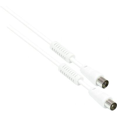 Alcasa S-PAK015 Koaxialkabel - 1,5 m - Weiß Alcasa S-PAK015 Koaxialkabel - 1,5 m - Weiß