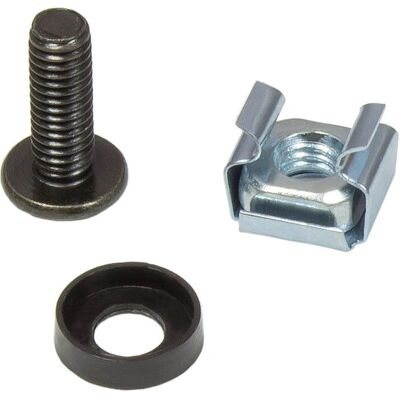 Alcasa GC-N0099 Rack Zubehör Schraubensatz - Schwarz, M6, 20mm Alcasa GC-N0099 Rack Zubehör Schraubensatz - Schwarz, M6, 20mm