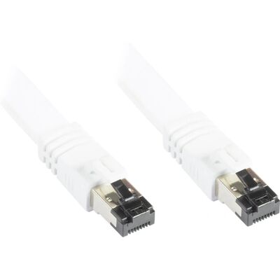 Alcasa 8080-F005W White Cat8.1 Networking Cable - 0.5m Alcasa 8080-F005W White Cat8.1 Networking Cable - 0.5m