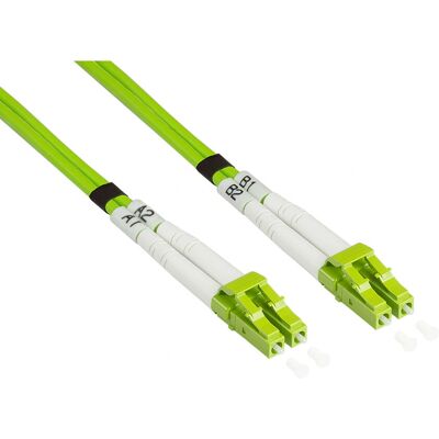 Alcasa LW-801LC5 Cable de fibra óptica - 1m OM5 Verde Alcasa LW-801LC5 Cable de fibra óptica - 1m OM5 Verde