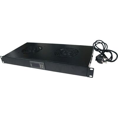 LogiLink FAU02FB Pannello ventole in acciaio - Accessorio 1U LogiLink FAU02FB Pannello ventole in acciaio - Accessorio 1U
