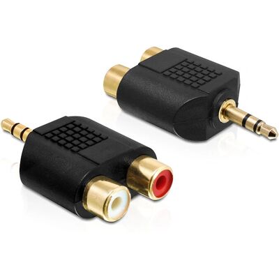Adaptor cablu DeLOCK 65365 - 3.5mm la 2xRCA - Negru Adaptor cablu DeLOCK 65365 - 3.5mm la 2xRCA - Negru