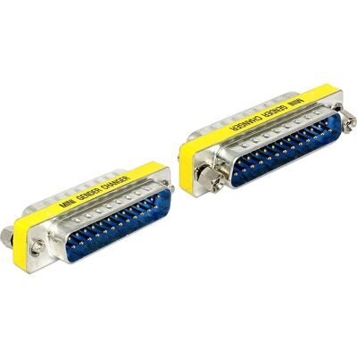 DeLOCK 65482 Câble changeur de genre - Sub-D 25, Bleu, Argent, Jaune - Publicité DeLOCK 65482 Câble changeur de genre - Sub-D 25, Bleu, Argent, Jaune - Publicité