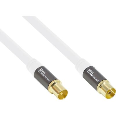 Alcasa Koaxialkabel Modell GC-M2042, 1,5m, Weiß - Koaxialkabel Alcasa Koaxialkabel Modell GC-M2042, 1,5m, Weiß - Koaxialkabel