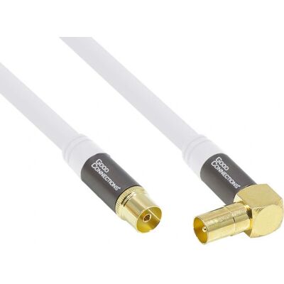 Alcasa GC-M2061 coaxial cable RG-6/U 1 m IEC White - coaxial cable Alcasa GC-M2061 coaxial cable RG-6/U 1 m IEC White - coaxial cable