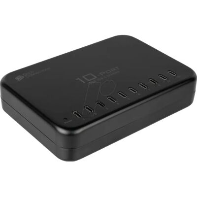 GoodConnections USB Desktop Schnellladestation - 10 Ports - Schwarz GoodConnections USB Desktop Schnellladestation - 10 Ports - Schwarz