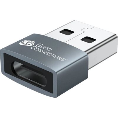 Alcasa USB-AD203 cable gender changer USB-A USB-C Grey - cable gender changer Alcasa USB-AD203 cable gender changer USB-A USB-C Grey - cable gender changer