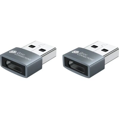 Kabelmeister USB-AD203-2 Kabelgeschlechterwandler - USB-A USB-C - Grau Kabelmeister USB-AD203-2 Kabelgeschlechterwandler - USB-A USB-C - Grau