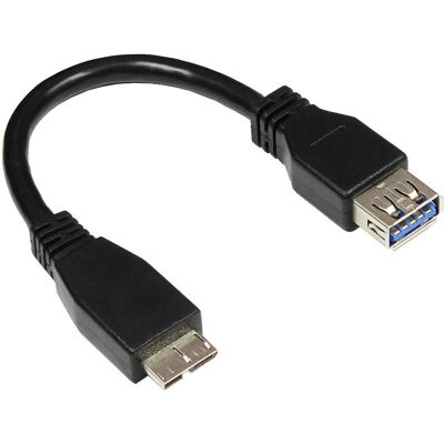 Alcasa 2711-OTG USB-kabel - Micro USB B till USB A - 0,1m Alcasa 2711-OTG USB-kabel - Micro USB B till USB A - 0,1m