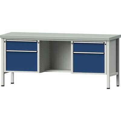 Banco da lavoro ANKE - Cassetti 180/360mm, Rivestimento in lamiera, 890mm Banco da lavoro ANKE - Cassetti 180/360mm, Rivestimento in lamiera, 890mm