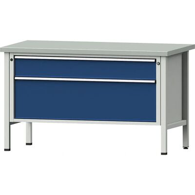 ANKE Banco da lavoro Serie V - Rivestimento in lamiera d'acciaio, 2 cassetti XXL, 890mm ANKE Banco da lavoro Serie V - Rivestimento in lamiera d'acciaio, 2 cassetti XXL, 890mm