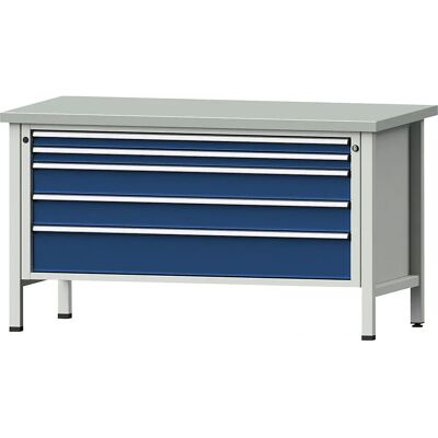 ANKE Banco de trabajo con cajones XL/XXL - Superficie de acero resistente ANKE Banco de trabajo con cajones XL/XXL - Superficie de acero resistente