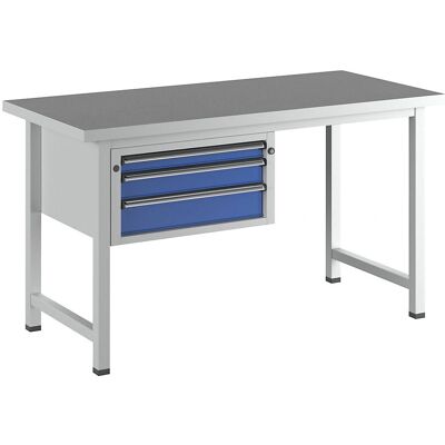 ANKE V-Serie Werkbank - Stahl, 3 Schubladen, Universale Arbeitsplatte ANKE V-Serie Werkbank - Stahl, 3 Schubladen, Universale Arbeitsplatte