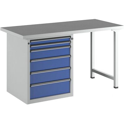 Banco de trabajo modular ANKE con 6 cajones - Taller Banco de trabajo modular ANKE con 6 cajones - Taller