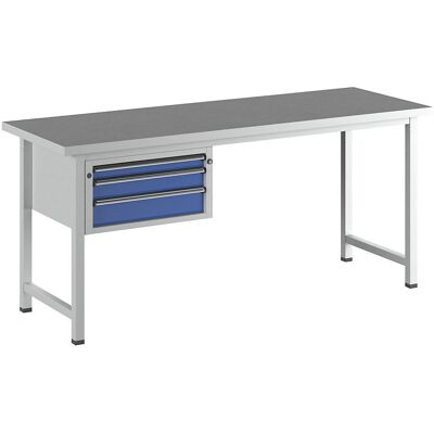 ANKE Arbeitstisch V-Serie - Werkbank, 3 Schubladen, universalplatte ANKE Arbeitstisch V-Serie - Werkbank, 3 Schubladen, universalplatte