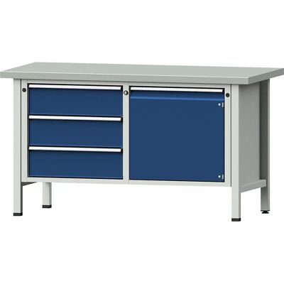 ANKE Banco de trabajo V-Serie - Marco modular de acero, 3 cajones, puerta 540mm ANKE Banco de trabajo V-Serie - Marco modular de acero, 3 cajones, puerta 540mm
