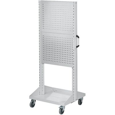 ANKE Werkzeug- und Materialwagen - 2x2 Perforierte Paneele - 800mm - Grau ANKE Werkzeug- und Materialwagen - 2x2 Perforierte Paneele - 800mm - Grau