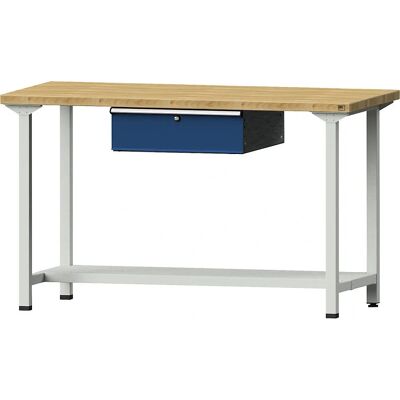 ANKE Werkbank - Modular V-Serie Buchenholzplatte, 1 Schublade & Regal ANKE Werkbank - Modular V-Serie Buchenholzplatte, 1 Schublade & Regal