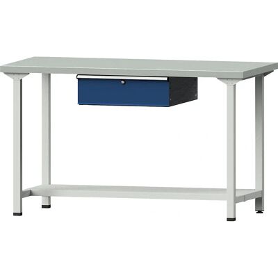 ANKE Banco de trabajo - 1500mm, 890mm, Acero, Azul ANKE Banco de trabajo - 1500mm, 890mm, Acero, Azul