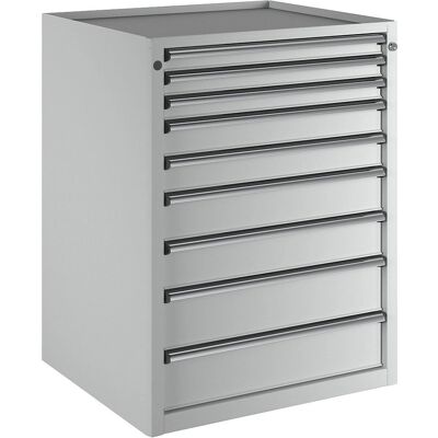 ANKE - Schubladenschrank 760x675 - 9 Schubladen - Hellgraue Front - Schrank mit Schubladen ANKE - Schubladenschrank 760x675 - 9 Schubladen - Hellgraue Front - Schrank mit Schubladen