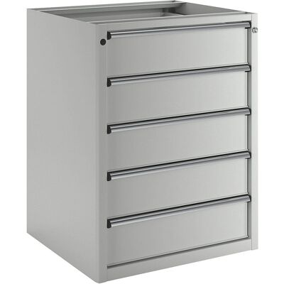 ANKE Hellgrauer 760mm 5-Schubladen Aktenschrank - Stauraum ANKE Hellgrauer 760mm 5-Schubladen Aktenschrank - Stauraum