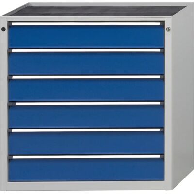 ANKE Hellblaue 6-Schubladen-Stahl-Schrank - Industrieaufbewahrung ANKE Hellblaue 6-Schubladen-Stahl-Schrank - Industrieaufbewahrung