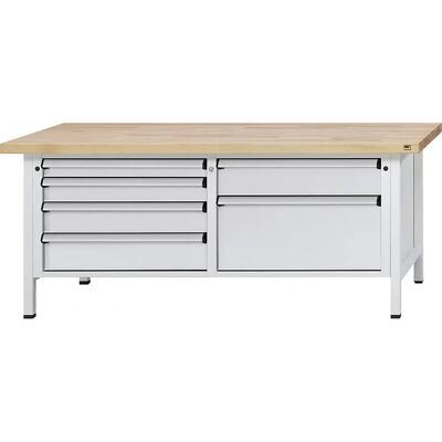 Mesa de trabalho resistente com gavetas - Mesa de trabalho com gavetas - Bancada industrial Mesa de trabalho resistente com gavetas - Mesa de trabalho com gavetas - Bancada industrial