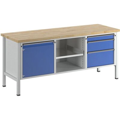 Banco de trabajo modular de acero Anke con superficie universal - Bancos de trabajo Banco de trabajo modular de acero Anke con superficie universal - Bancos de trabajo