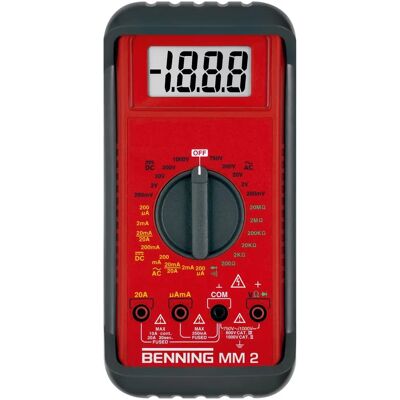 Benning MM 2 Cyfrowy Multimetr - Narzędzie Pomiarowe Elektryczne Benning MM 2 Cyfrowy Multimetr - Narzędzie Pomiarowe Elektryczne