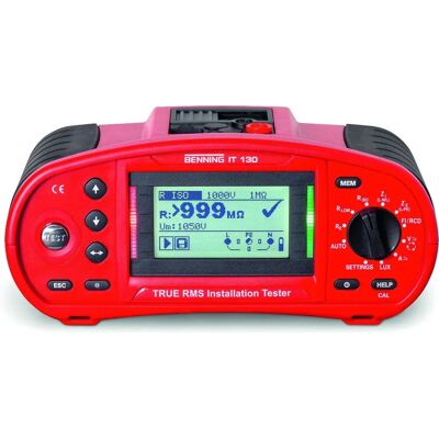Benning IT130 Tester instalacyjny - RMS prawdziwy, Graficzny, VDE, ISO Benning IT130 Tester instalacyjny - RMS prawdziwy, Graficzny, VDE, ISO