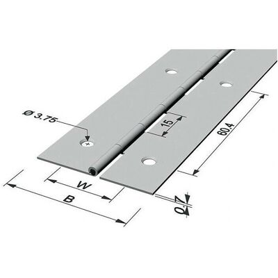 P & G Cerniere - 32mm, 0,7mm, 400mm - Cerniere P & G Cerniere - 32mm, 0,7mm, 400mm - Cerniere