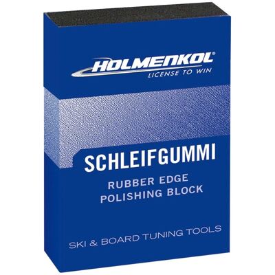 Holmenkol Modèle - Gomme de ponçage bleue - Finition des bords pour skis et snowboards - Publicité Holmenkol Modèle - Gomme de ponçage bleue - Finition des bords pour skis et snowboards - Publicité