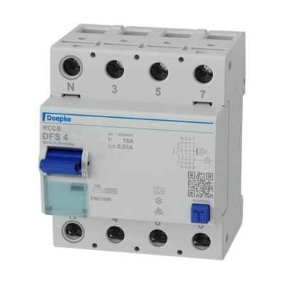 Doepke - DFS4 016-4/0,03-A - 4P - 16A - 30mA Doepke - DFS4 016-4/0,03-A - 4P - 16A - 30mA