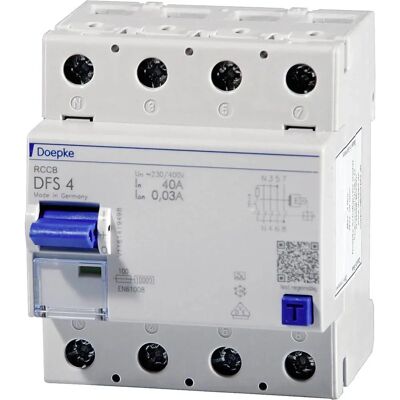 Doepke DFS4 063-4/0,30-A Fehlerstromschutzschalter - Residual Current Circuit Breaker Doepke DFS4 063-4/0,30-A Fehlerstromschutzschalter - Residual Current Circuit Breaker