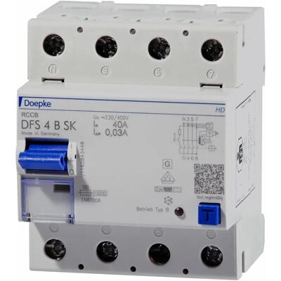 Doepke 09134998HD Fehlerstromschutzschalter - 40A 0,5A 400V Doepke 09134998HD Fehlerstromschutzschalter - 40A 0,5A 400V